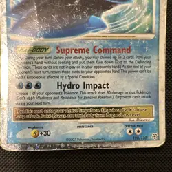 Pokemon Empoleon LV.X Diamond & Pearl Card 120/130 Damaged Nintendo English 2007 - Image 3