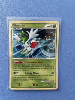 Shaymin 8/95 Unleashed Holo Rare Pokemon Card Lightly Played - Image 1