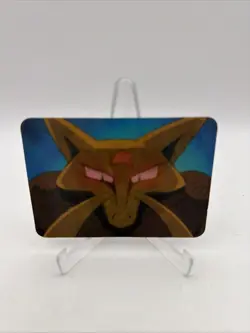 Pokemon Lenticular Alakazam Card - Viz Video Pioneer PIKA-0034D - 3D Promo LP - Image 1
