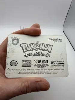 Pokemon Lenticular Alakazam Card - Viz Video Pioneer PIKA-0034D - 3D Promo LP - Image 3