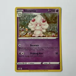 Alcremie SWSH058 Sword & Shield Cosmos Holo Black Star Promo Pokemon TCG Card - Image 1