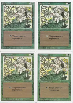 MTG: REGENERATION Revised (3rd) Edition COMMON; played, Excellent condition x4 - Image 1
