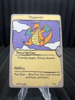 Dragoonie (Dragonite) #149 -First Edition First Print PokeDoodly Fan Art-Pokemon - Image 1