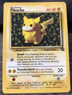 Pikachu #1 “Ivy” Vintage Black Star Promo Non Holo Pokemon Card Rare - Image 1