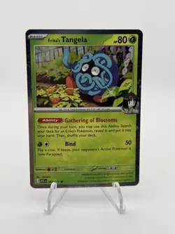 Pokemon TCG Larrys Komala & Erikas Tangela Ascended Heroes 2 Pack Promos + Coins - Image 2