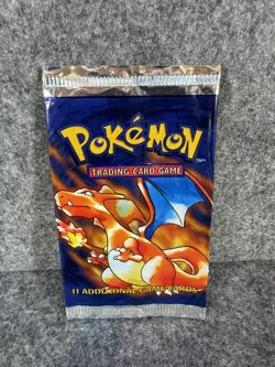 Pokemon~Base Set EMPTY Booster Pack (CHARIZARD ARTWORK) WOTC 1999 - Image 1