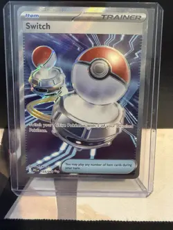 Switch 123/094 Full Art Trainer Holo ultra rare Pokemon TCG Phantasmal Flames - Image 1