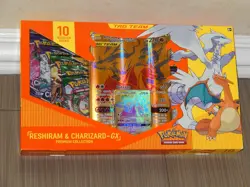 POKEMON TCG Reshiram & Charizard GX Premium Collection Box Evolving Skies NEW! - Image 1