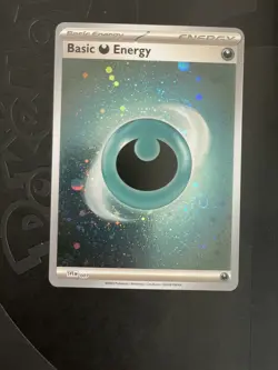 Pokemon -Basic Darkness Energy Cosmos Holo Scarlet & Violet 151 - 4 Swirls NM - Image 1