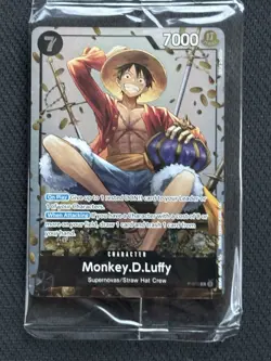 Monkey.D.Luffy Promo Card TS-02 Tin Set 02 P-075 ENGLISH SEALED - Image 1