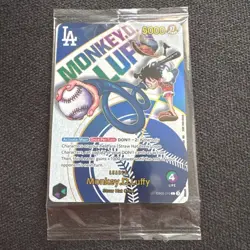 SEALED Monkey D. Luffy EB02-010 English ONE PIECE × Los Angeles Dodgers Night - Image 3