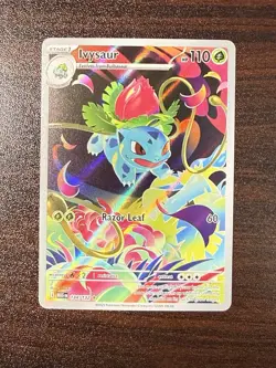Ivysaur Mega Evolutions Illustration Card 134/132 Rare - Image 1