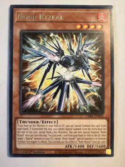 YU-GI-OH! Node Ryzeal CRBR-EN002 Rare NM 1st Edition Card - Image 1