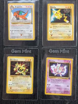 WB Presents POKEMON The First Movie BLACK STAR PROMO SET of 4 cards 1999 NM/M - Image 1