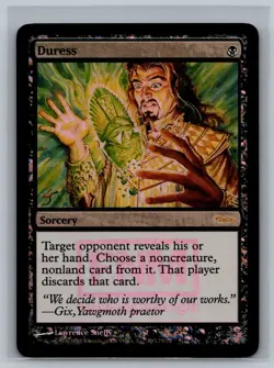 Magic The Gathering FNM Promos Duress #10/12 DCI Promo Foil MTG TCG CCG - Image 1