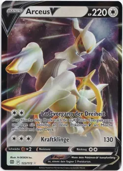 Pokemon Arceus V Ultra Rare Strahlende Sterne 122/172 NM Deutsch - Image 1