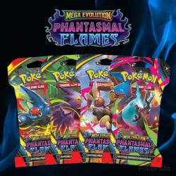 Pokemon TCG Pokemon Phantasmal Flames 10x Sleeved Booster Packs - Image 1