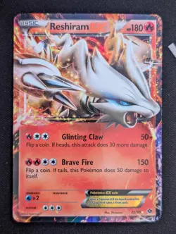 Reshiram EX 22/99 Next Destinies Holo Ultra Rare MP Pokemon TCG - Image 1