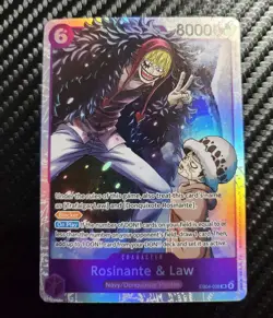One Piece The Azure Sea’s Seven OP14-EB04 Rosinante & Law EB04-038 SR English - Image 1
