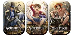 One Piece TCG: Vol 2 TIN 3 piece art FULL set PROMO TINS ENGLISH - Image 1
