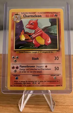 Charmeleon #5 Non-Holographic Pokemon Card NM 24/102 Uncommon Base Set 1999 - Image 1