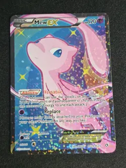 Pokemon Mew EX Full Art Ultra Rare Holo RC24/RC25 Legendary Treasures Card - Image 1