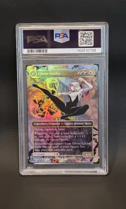 Wizards of the Coast Gwen Stacy & Ghost-Spider Scene Borderless Foil PSA 10 - Image 2