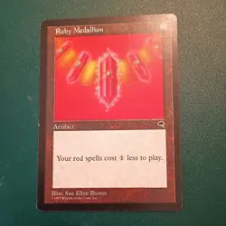 MtG Ruby Medallion: Tempest 1997 LP ACTUAL PHOTOS! - Image 1