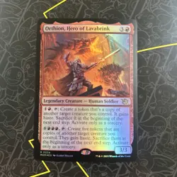 Orthion, Hero of Lavabrink MTG March of the Machine Foil - Image 1