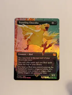 Traveling Chocobo (Borderless) Final Fantasy Foil - Image 1