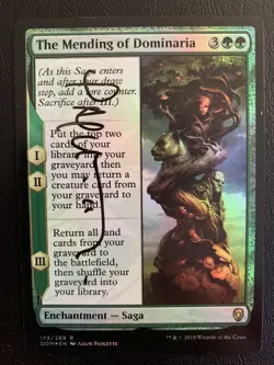 The Mending of Dominaria Foil Artist Proof Signed Sketched DOM MTG - Image 1