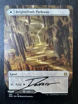Brightclimb Pathway Artist Proof Signed Sketched Zendikar Rising ZNR MTG - Image 1