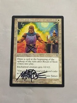 MTG Ritual of Steel Artist Proof and Signature Signed Poole - Image 1