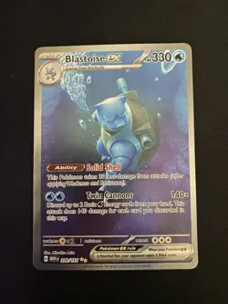 Pokemon TCG Blastoise ex 200/165 NM SIR Scarlet And Violet 151 - Image 1