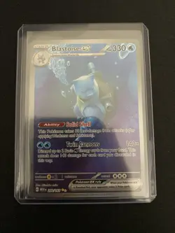 Pokemon TCG Blastoise ex 200/165 NM SIR Scarlet And Violet 151 - Image 5