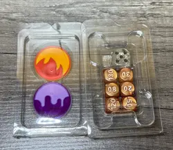 Pokemon Prismatic Evolutions ETB Damage Counter Dice & Condition Markers - Image 1