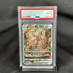 PSA 10 2022 Pokemon JPN SWSH FA Hisuian Zoroark Vstar 234/172 Special Art Rare - Image 1