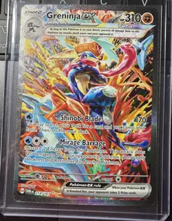 2024 POKEMON GRENINJA EX TWILIGHT MASQUERADE SPECIAL ILLUSTRATION #214/167! MINT - Image 1
