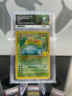Pokemon TCG Celebrations Venusaur Holo 15/102 ACE Grading Mint 9 ACE Label - Image 1
