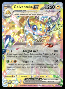 Galvantula Ex 051/142 Stellar Crown Double Rare Holo Pokemon TCG - Image 1