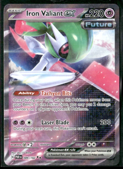 Iron Valiant ex - 089/182 - Paradox Rift (PAR) Double Rare Holo Pokemon TCG - Image 1