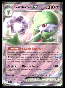 Gardevoir ex 029/091 Paldean Fates Double Rare Holo Pokemon TCG - Image 1