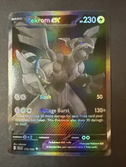 Pokemon Zekrom Ex 172/086 - English - Black Bolt NM/Mint Pack To Sleeve 🔥🔥 - Image 1