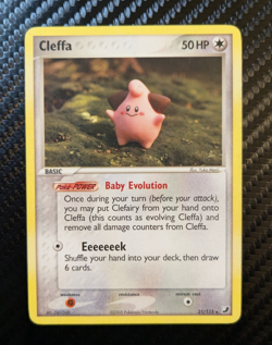 Cleffa 21/115 Unseen Forces Regular Rare Vintage Near Mint Pokemon TCG Ungraded - Image 1