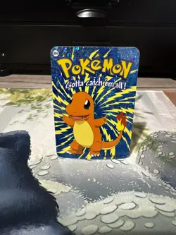 Charmander #004 2000 Pokemon Vending Prism Holo Sticker Card - Image 1
