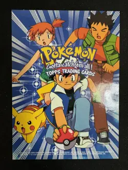 Pokemon Checklist Topps Trading cards Movie Animation Edition Card Foil NM - Image 1