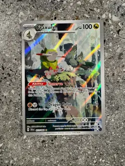 Pokemon TCG Cards Fraxure 077/064 Shrouded Fable Illustration Rare NM-M - Image 1