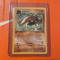 Pokemon TCG 1st Edition Kabuto 50/62 Fossil set Unlimited Common Card WOTC - Image 1