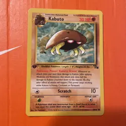 Pokemon TCG 1st Edition Kabuto 50/62 Fossil set Unlimited Common Card WOTC - Image 3