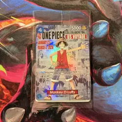 One Piece CCG Monkey D. Luffy US Voyage Character Card 5000 Power - Image 1